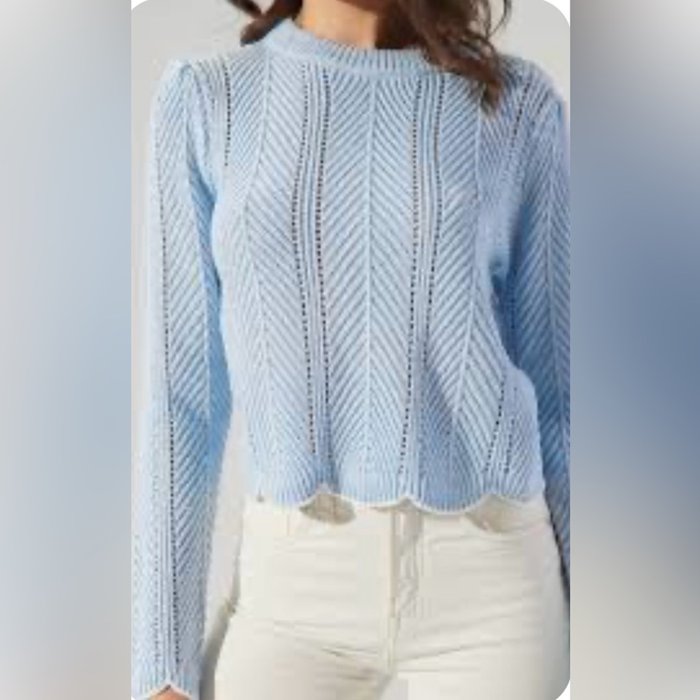 Sugar Lips/VICI Light Blue Women's Sweater
Size Small